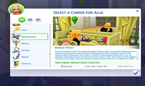 makeover career sims 4 mod.